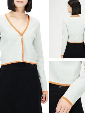 DIESEL Arika Caridgan Women's Size Medium Gray Orange